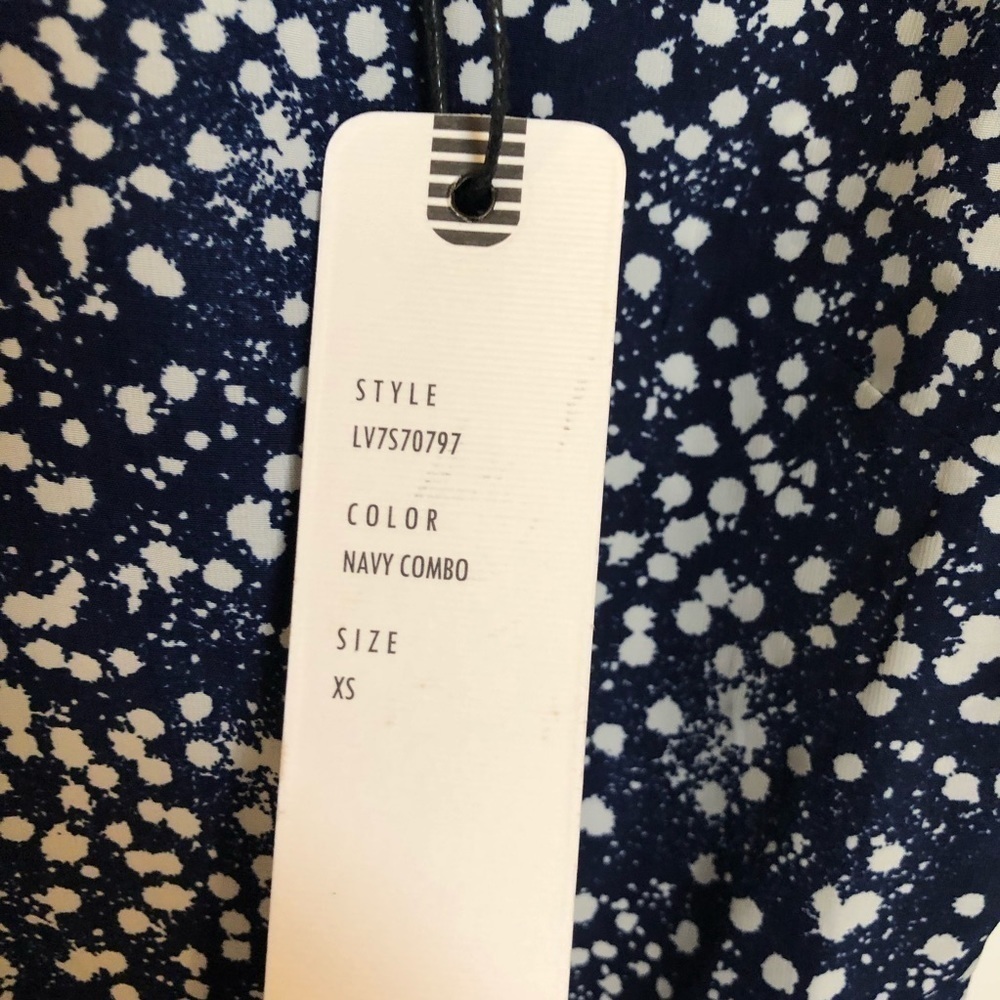 NWT OLIVE & OAK Navy Blue Dress - Picture 6 of 8
